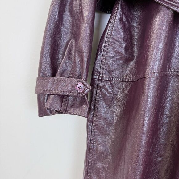 Rosetta Getty 
Layered Faux Leather Trench Coat 💚 - Picture 11 of 14